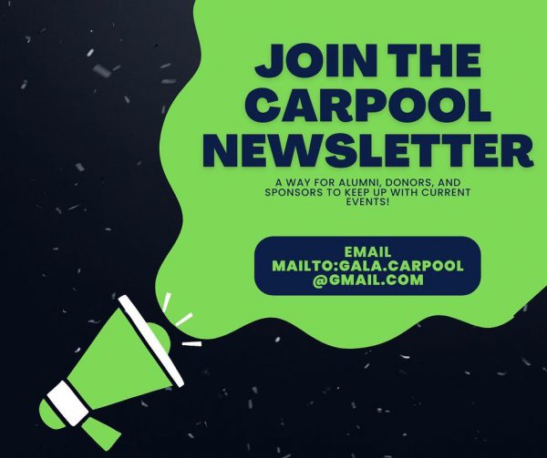 Join the CARPOOL Newsletter: Email mailto:gala.carpool@gmail.com